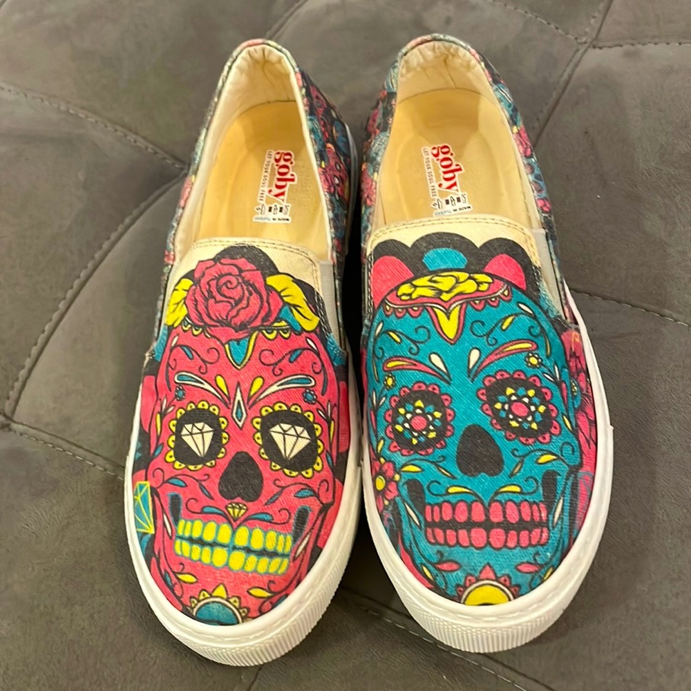 Goby Sugar Skull Slides Size 37 - Picture 2 of 6